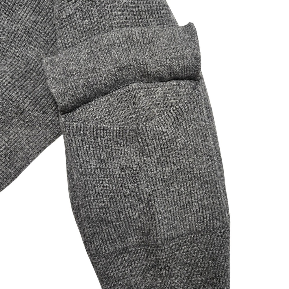 Sage‎ + Stone Women Charcoal Grey Waffle Knit Cropped Cargo Pocket Sweater S - Picture 5 of 8